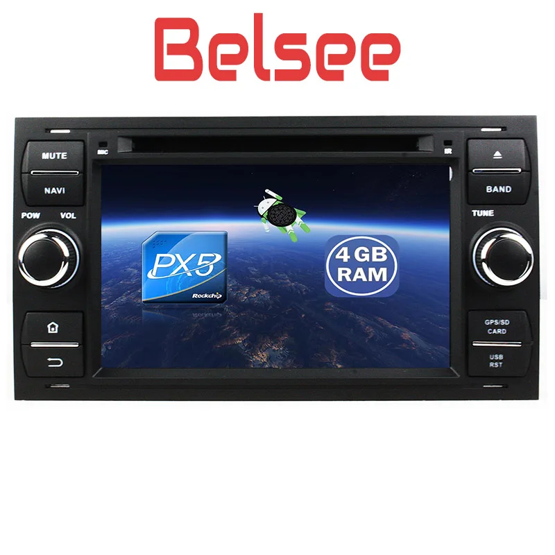 Belsee Android 8 автомобильное радио Стерео Авторадио GPS блок для Ford Focus Connect S MAX Fiesta Galaxy