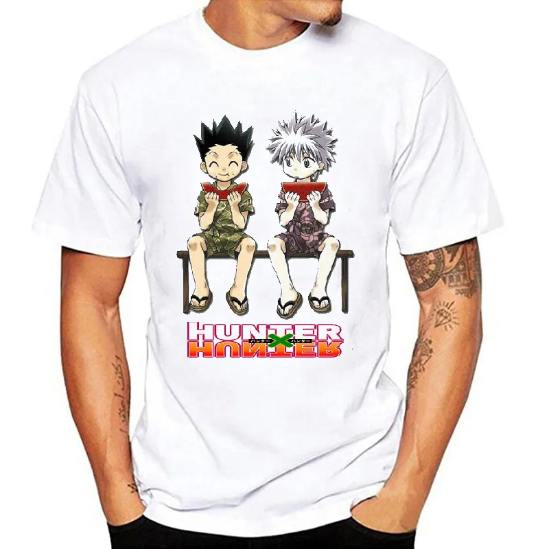Футболка Hunter X для мужчин и женщин хлопковая тенниска косплея новая майка