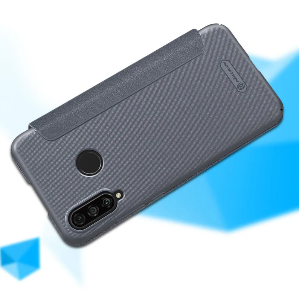 Чехол для Huawei P30 Lite NILLKIN Sparkle Роскошный кожаный флип чехол матовая жесткая задняя