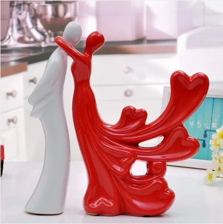 Современные украшения для влюбленных Декор дома фигурки керамические поделки