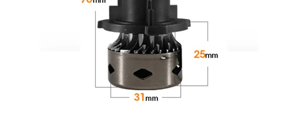 Для VW TOURAN HLXG 2 шт H7 светодиодный 360 фар Conversion Kit лампы 72 W 10000LM с вентилятором высоких или низких с декодером Canbus 6000 k