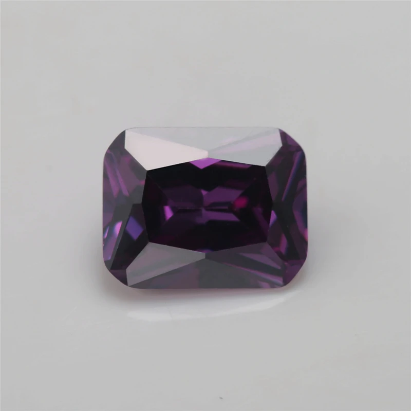 

Size 4x6~10*12mm Octangle Shape 5A+ Purple Zirconia Stone Synthetic Gems Cubic Zirconia For Jewelry