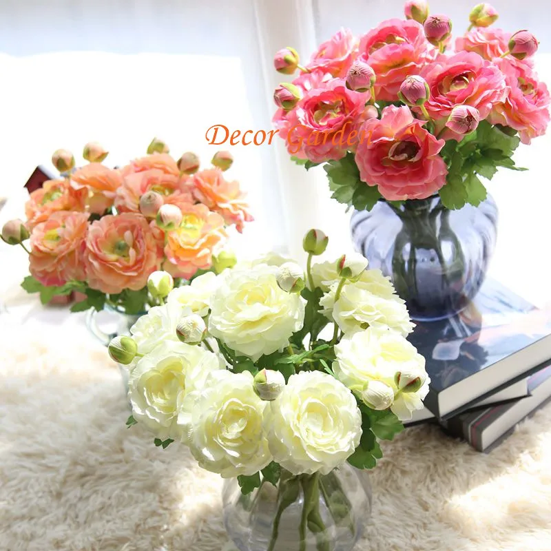7COLORS Fake Artificial Silk Tea Rose Flowers For DIY Wedding Flower Bouquet Floral Home Decoratiive | Дом и сад
