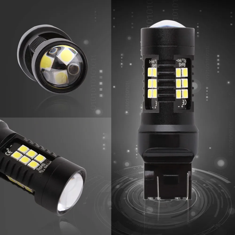 Светодиодный фонарь T20 W21W 2 шт. светодиодный WY21W 7440 7443 T25 3157 3156 p27/7 Вт 1200Lm стоп сигнал