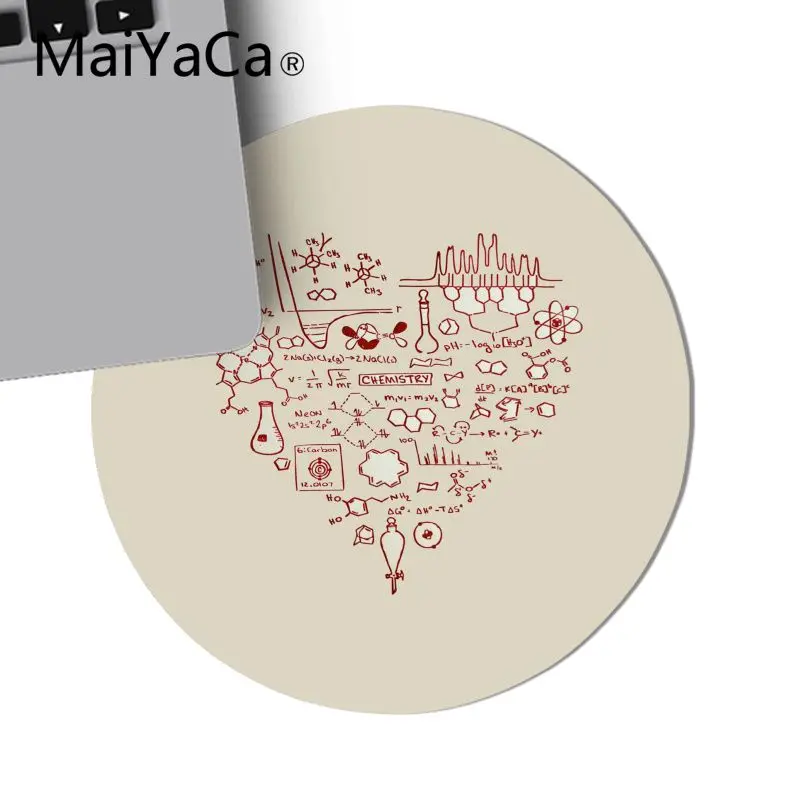 MaiYaCa новый дизайн я люблю химию индивидуальный ноутбук игровой круглый коврик