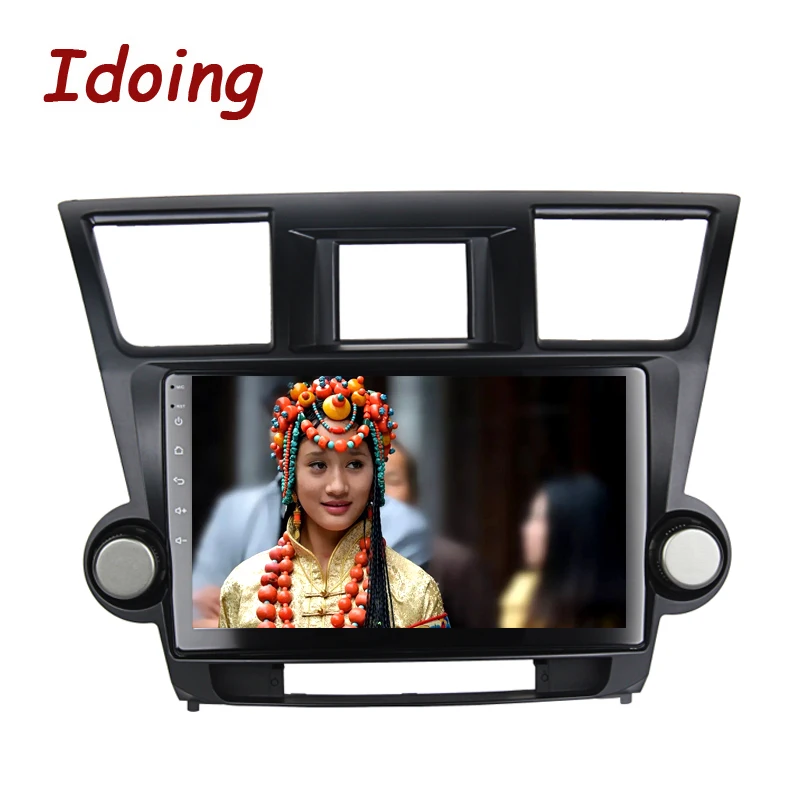 Idoing 2Din10. 2 "4 ГБ + 32 8 ядерный Автомобильный gps плеер для Toyota Highlander Android8.0/7 1 рулевое