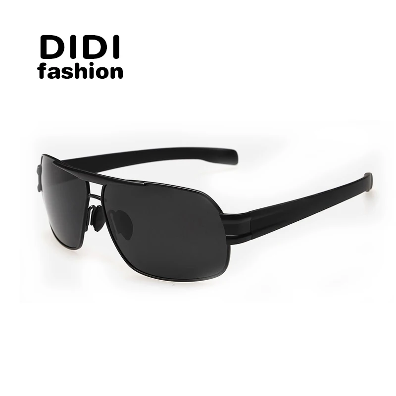 Солнцезащитные очки DIDI квадратные поляризационные мужские Роскошные брендовые