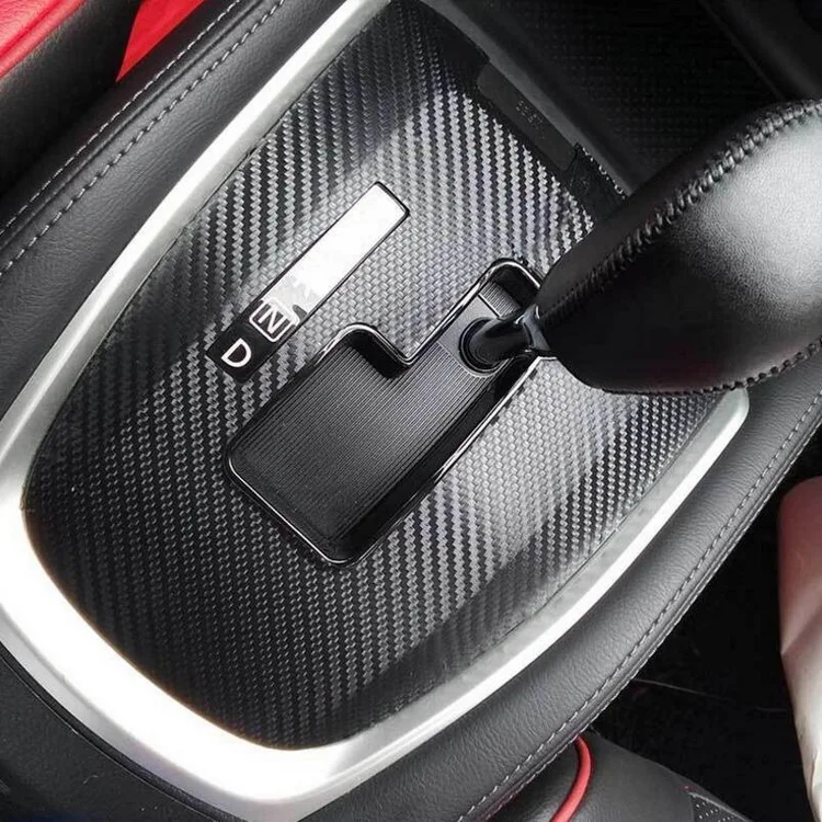 Черная Автоматическая Автомобильная панель переключения передач из углеродного