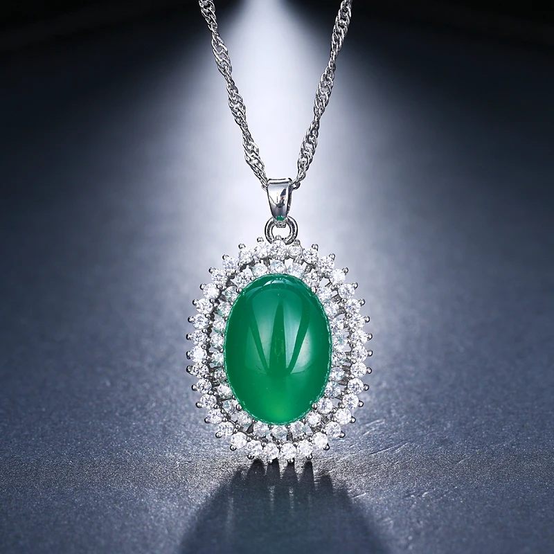 

Emmaya Charm Zircon Necklaces & Dazzling Oval Shape or Women Wedding Party Gift