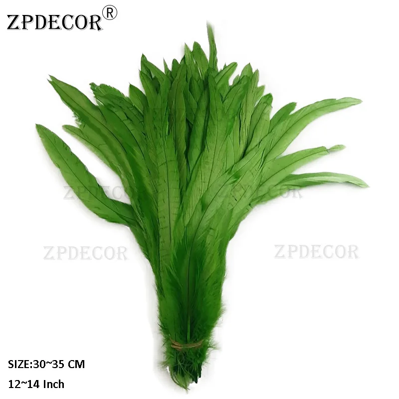 Wholesale 30-35CM Natural Rooster tail Feathers For Decoration Craft Feather Christma Diy Chicken | Дом и сад