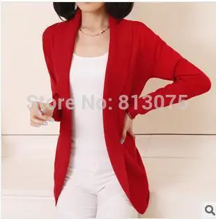 2015 new fashion women knitted sweater cardigan outerwear shawl long sleeve jacket knitwear coats Free shipping |
