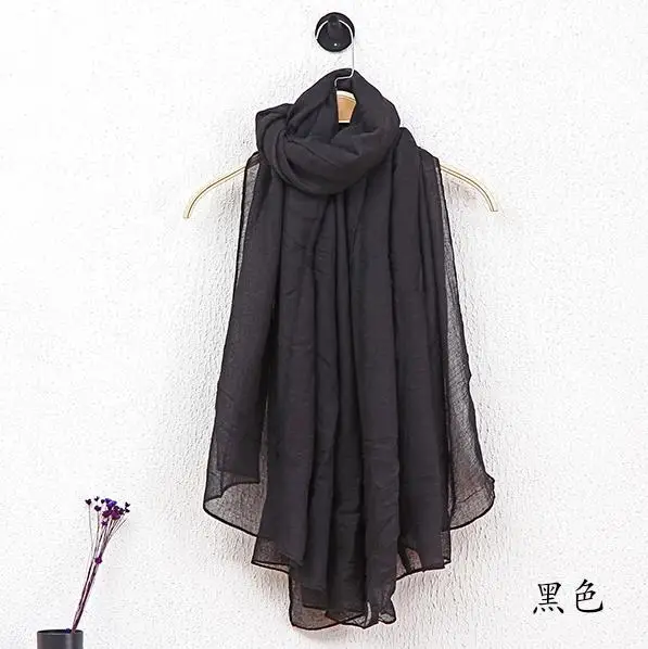 Cachecol Feminino 180*78 2016 новый модный дизайнерский однотонный длинный хлопковый