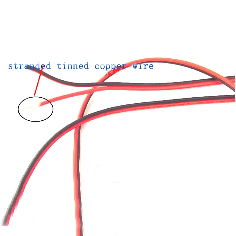 20AWG 2468 UL2468 ПВХ 2 контактный провод 20 AWG электрические провода Луженая Медь ПВХ изоляцией расширение для светодиодов ленточный кабель красные, черные провода