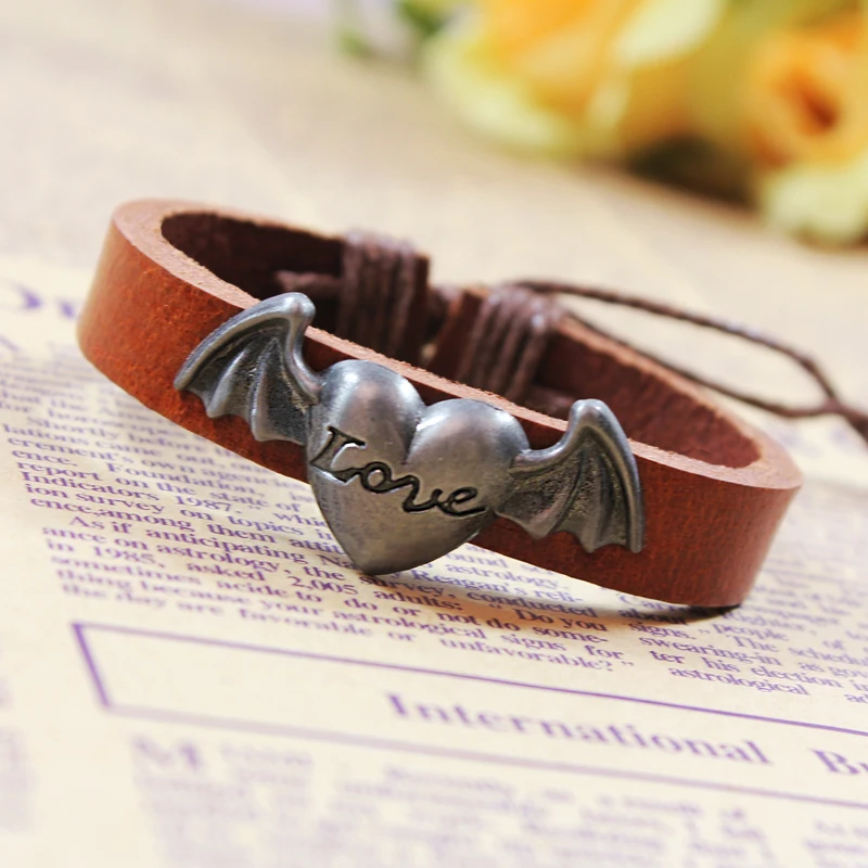 Женский и мужской браслет из натуральной кожи | Украшения аксессуары