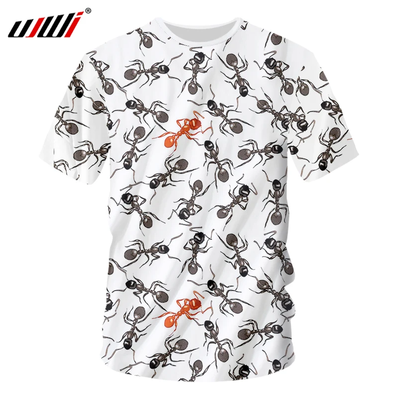 

UJWI Ant 3D Tops Tees Men 2018 Hot Sale Fashion Mens Casual O-Neck 3D Printed T shirt Harajuku Men T-shirts Plus Size Hip Hop