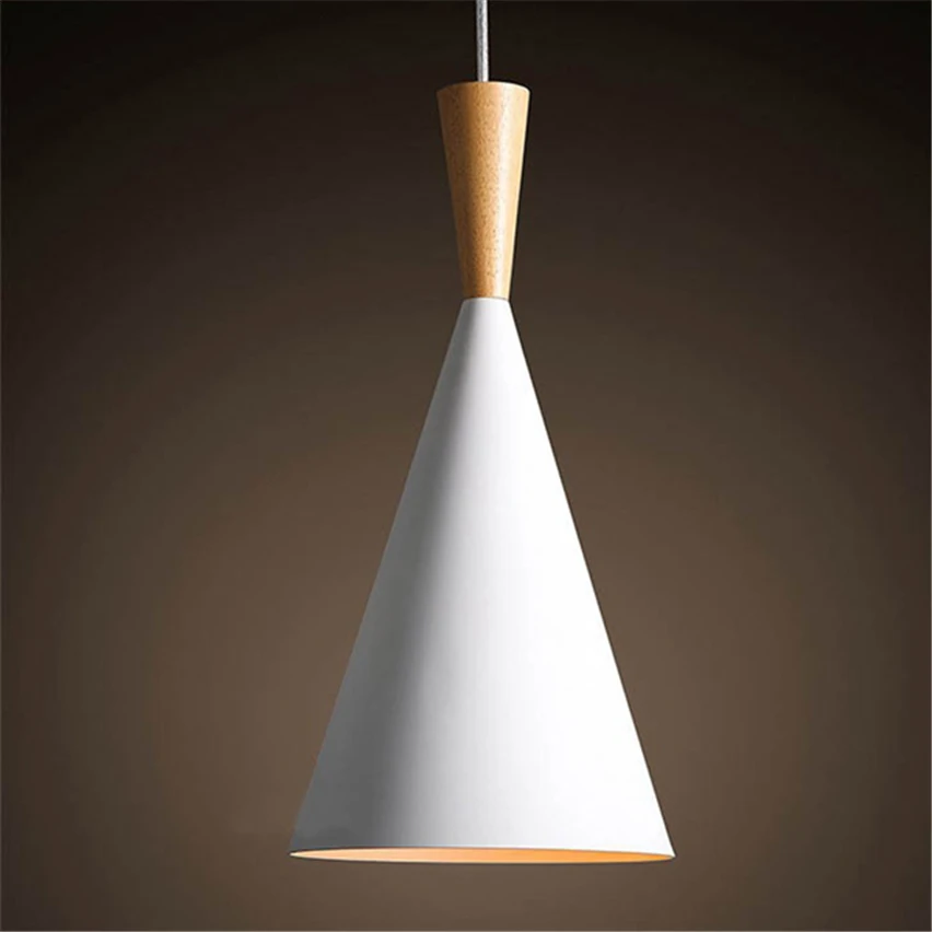 JW деревянная алюминиевая винтажная лампа для ресторана столовой кофейного зала