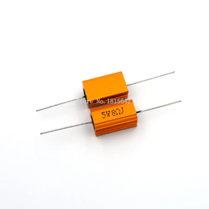 2 шт. Алюминиевый резистор RX24 5 Вт 8R 8RJ с металлическим корпусом|resistor high power|resistor