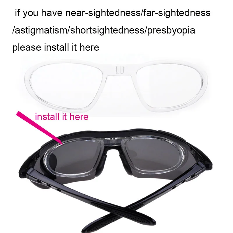 Солнцезащитные очки Goggle спортивные для улицы солнцезащитные с 5 линзами мужчин