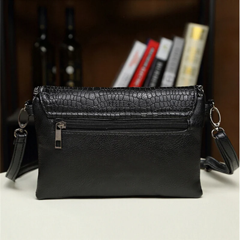 TMYOY PU Leather Bag Crocodile pattern vintage women messenger bag shoulder cross-body Clutches Bolsa VK027 | Багаж и сумки