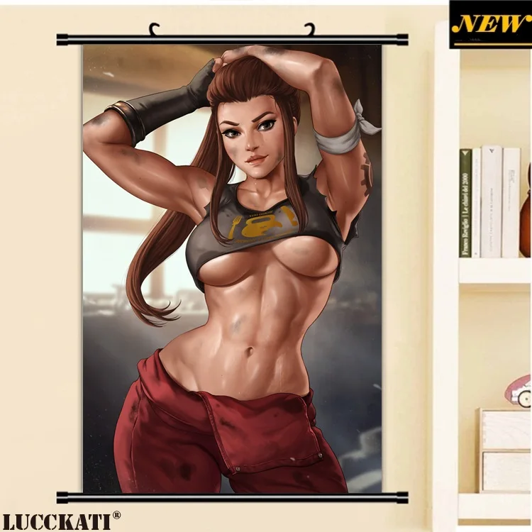 40X60 см D. Va Mercy Widowmaker Tracer соски без бюстгальтера голый лоли cameltoe мультфильм аниме Настенная картина прокрутка холст живопись плакат
