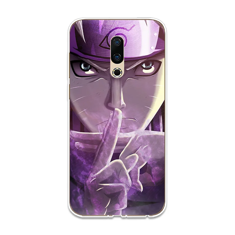 Uzumaki Naruto силиконовый чехол для телефона Couqe Fundas Meizu 15 16 Lite Plus 16X Note 8 Pro 6 7 X8 U10 U20