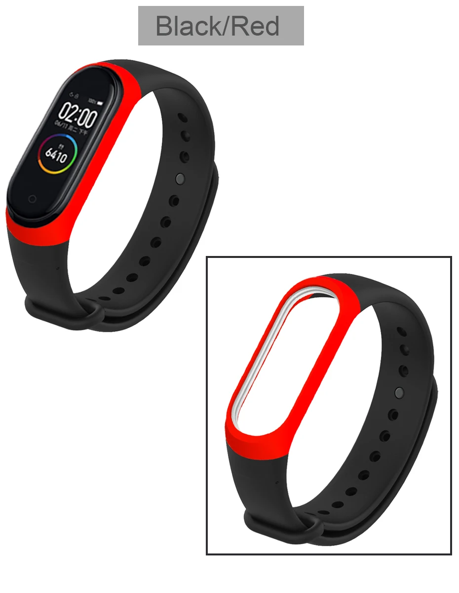 Mi Band 4 ремешок спортивные силиконовые часы браслет mi band 3 ремешок аксессуары mi Band 4 браслет smart для Xiaomi mi band 4 ремешок