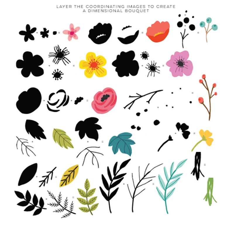 

Spring Bouquet Transparent Clear Silicone Stamp/Seal for DIY Scrapbooking/Photo Album Decorative Cards Making Stamps 6x8inches
