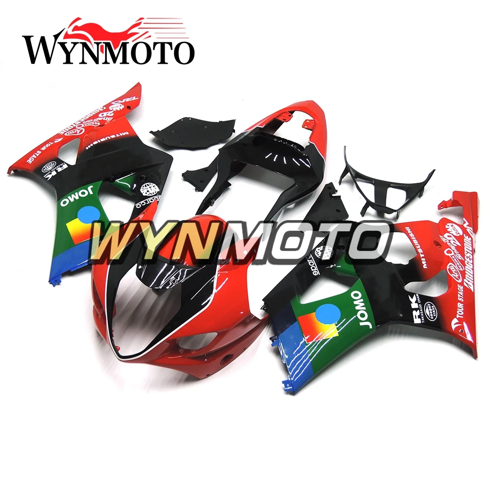 

Complete ABS Injection Fairings For Suzuki GSXR1000 K3 2003 2004 Motorbike Fairing Kits Covers Bodywork Red Green