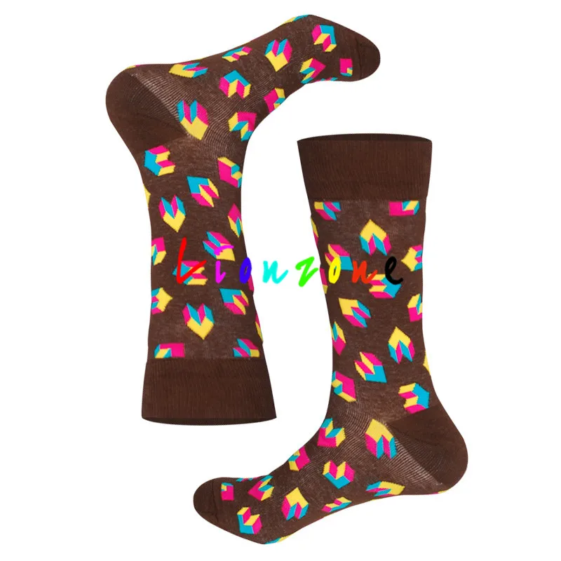 LIONZONE бренд Happy Socks для женщин/мужчин унисекс британский стиль Фламинго Зебра Миньоны Новинка художественная носки для влюбленных подарок - Цвет: Choice5
