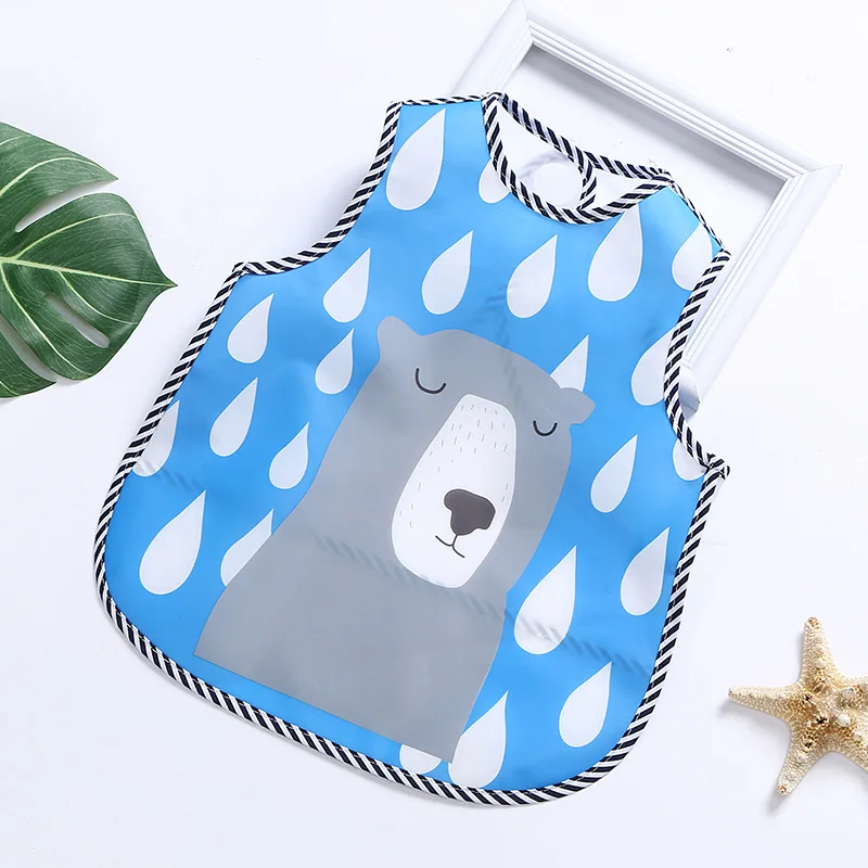 2019 New Waterproof EVA Baby Bibs Summer Kids Eating Burp Cloth Children Painting Cute Fox Bib Boys Girls Feeding Breastplate | Детская