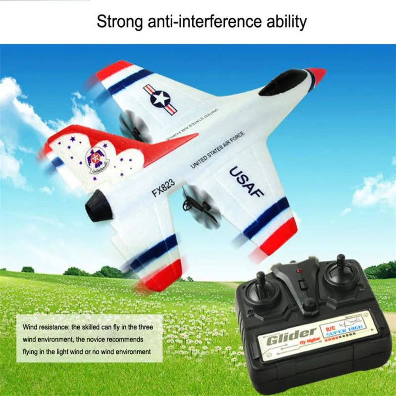 2020 новый оригинальный Wltoys FX-823 2 4G 2CH F16 Thunderbirds EPP пульт дистанционного управления RC