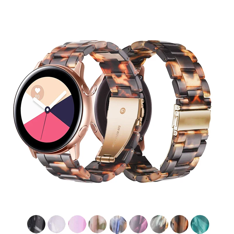 20 ремешок для часов мм samsung Galaxy Watch Active 40 мм/42 S2 классический huawei watch 2 amazfit bip Смола
