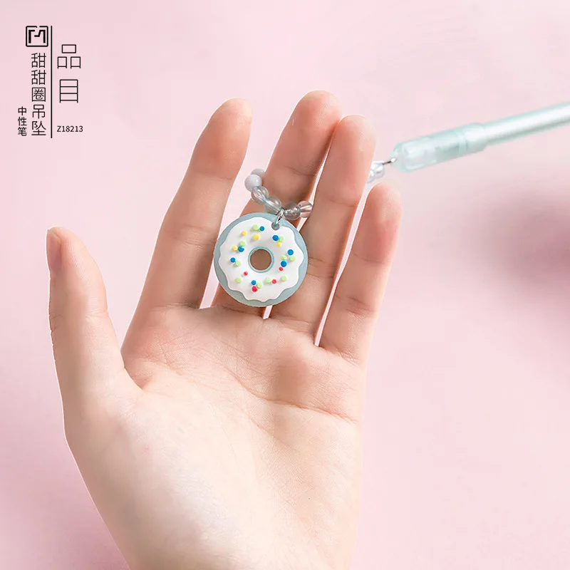 

1 pcs Lovely Doughnuts Style Gel Ink Pen Promotional Gift Stationery School & Office Supply