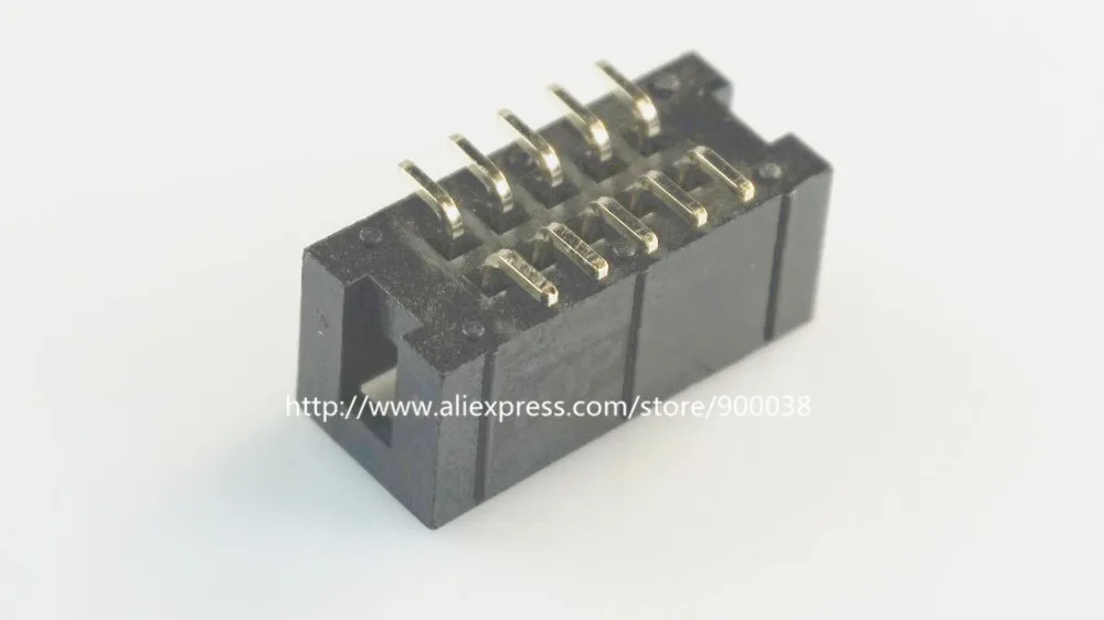 10 шт. SMT 2 54 мм 2x5 Pin P кожух заголовка IDC гнездо прямой папа ряда SMD PCB оплавление