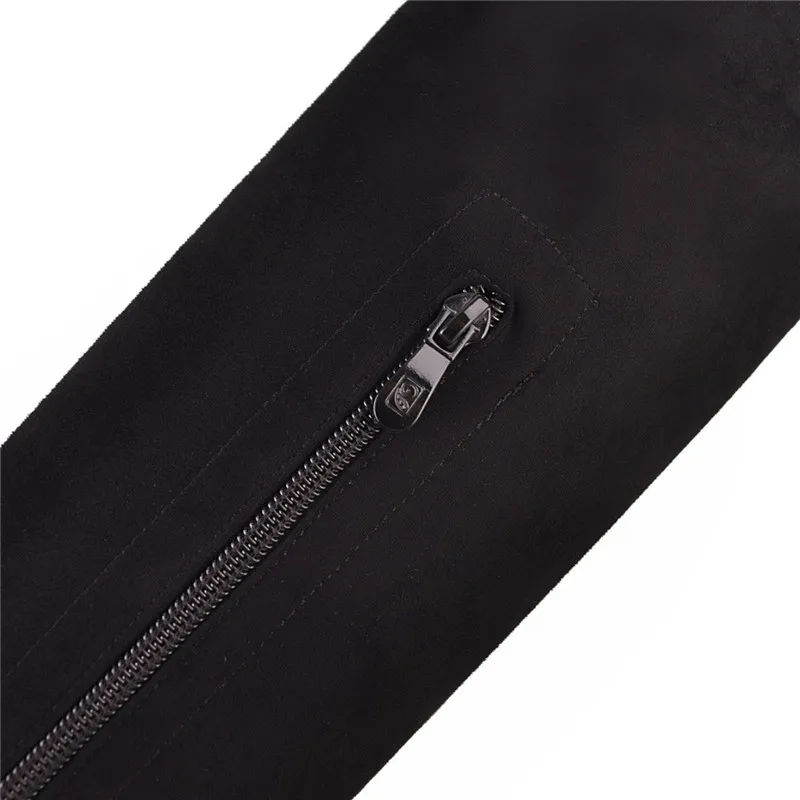 ASUMER/черные модные осенне зимние сапоги женские с острым носком на молнии