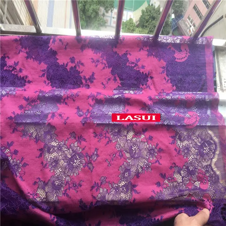 1.5 mX1.5M LASUI 1,5 м = 1 шт Высокое качество 23 Цвета двухцветная красивая кружевная ткань с ресницами DIY платье рубашка ткань мягкая приятная для кожи C0157 - Цвет: 1.5 mX1.5M