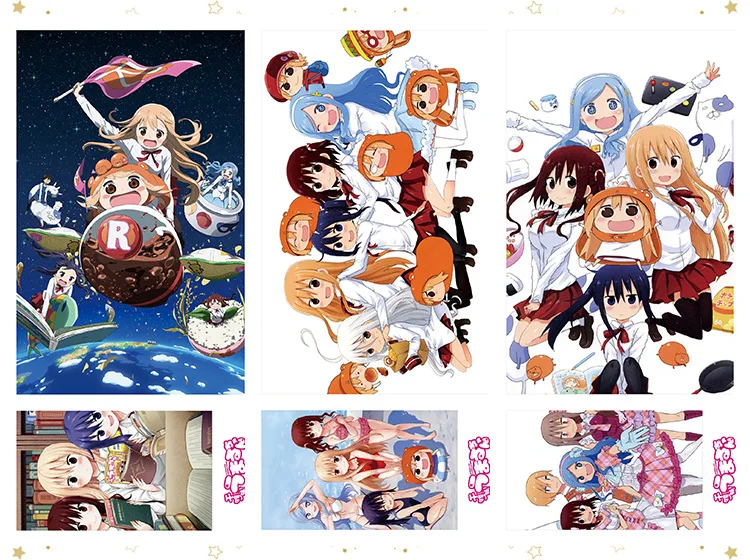Аниме Himouto! Почтовая открытка Умару Чан дома фанат стикер для открыток