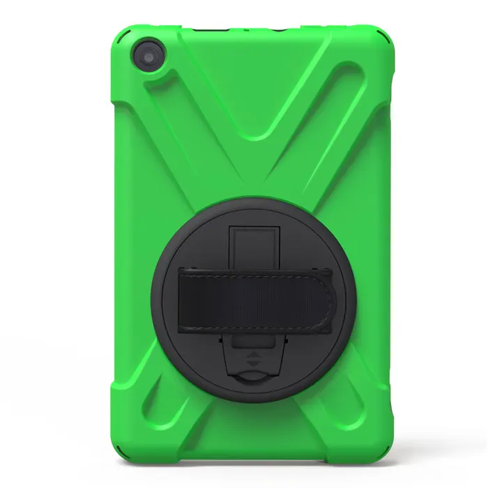 Для Amazon kindle fire HD 8 чехол для планшета 8 ''сверхмощный силиконовый чехол противоударный защитный чехол fire HD8 Защитная подставка - Цвет: Green