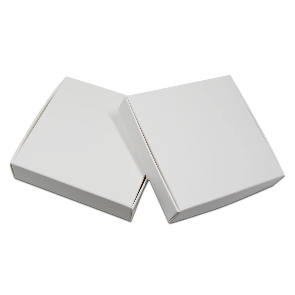 Упаковочные коробки из белой бумаги 20 штук упаковка мыла ювелирных изделий