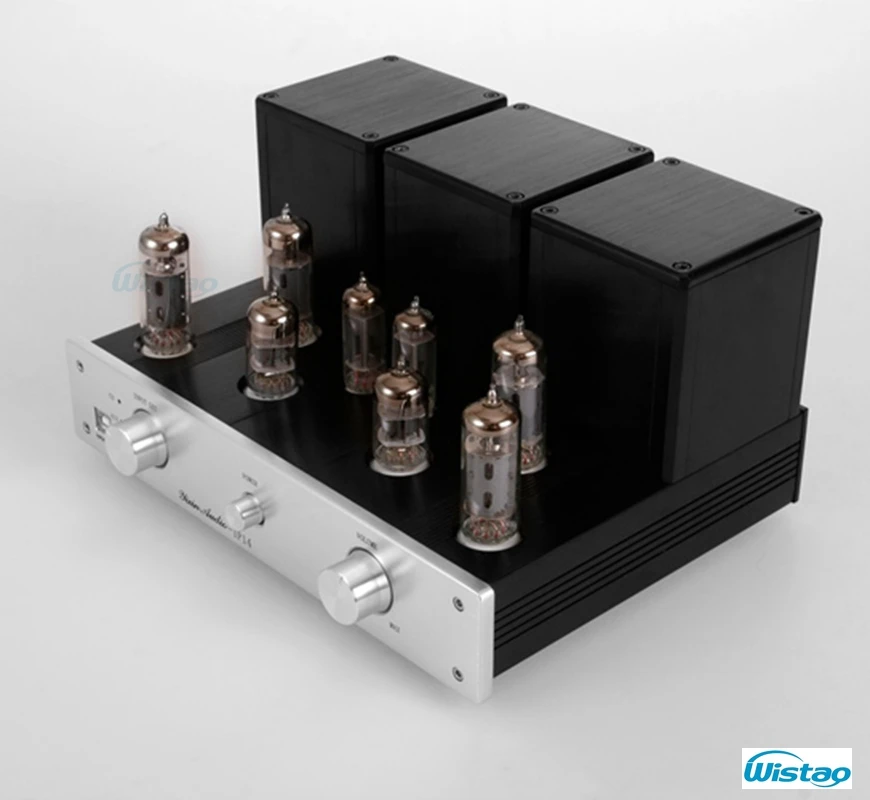 HIFI трубный усилитель 2X12W 6N1 предусилитель 6P1 Pull push с поддержкой цепи USB