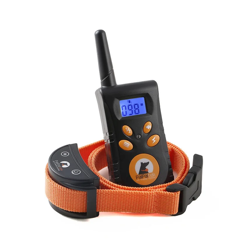 500M Dog Training Collar PaiPaitek 3 Modes Rechargeable Electrical Anti Bark Waterproof Remote Pet Tool Energy-saving | Дом и сад