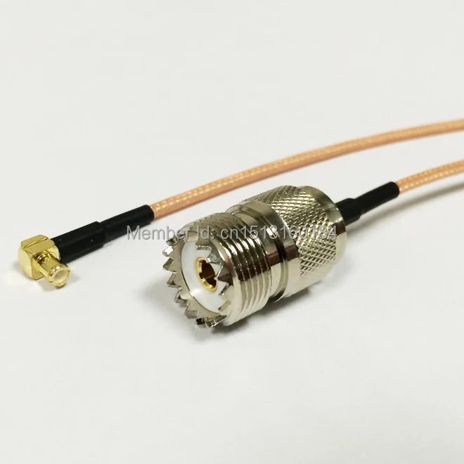 Новый UHF Женский Разъем от SO239 до MCX Штекер правый угол 90 градусов RG316 кабель 15 см 6