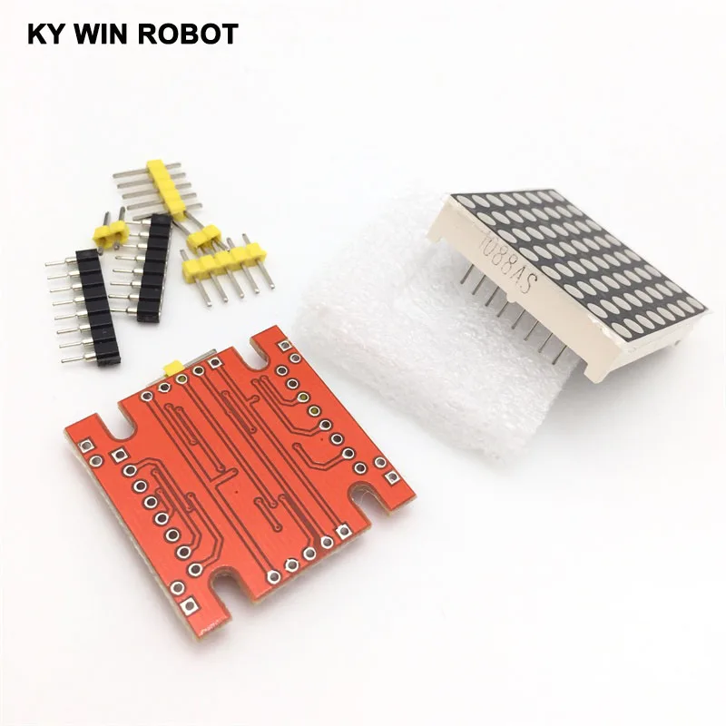 Красный светодио дный MAX7219 точечная матрица модуль микроконтроллера DIY KIT SPI