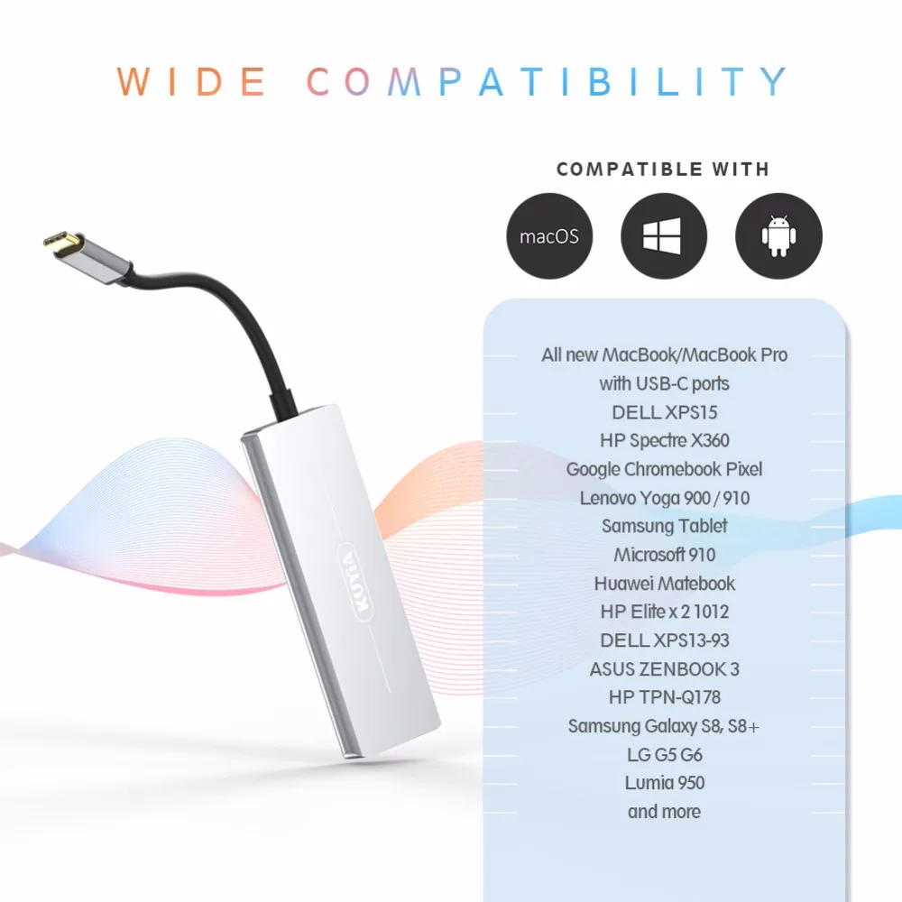 USB C 3 1 type c адаптер 5 в usb-c к hdmi для MacBook Pro chromebook note 8 thunderbol samsung galaxy s9 | Электроника