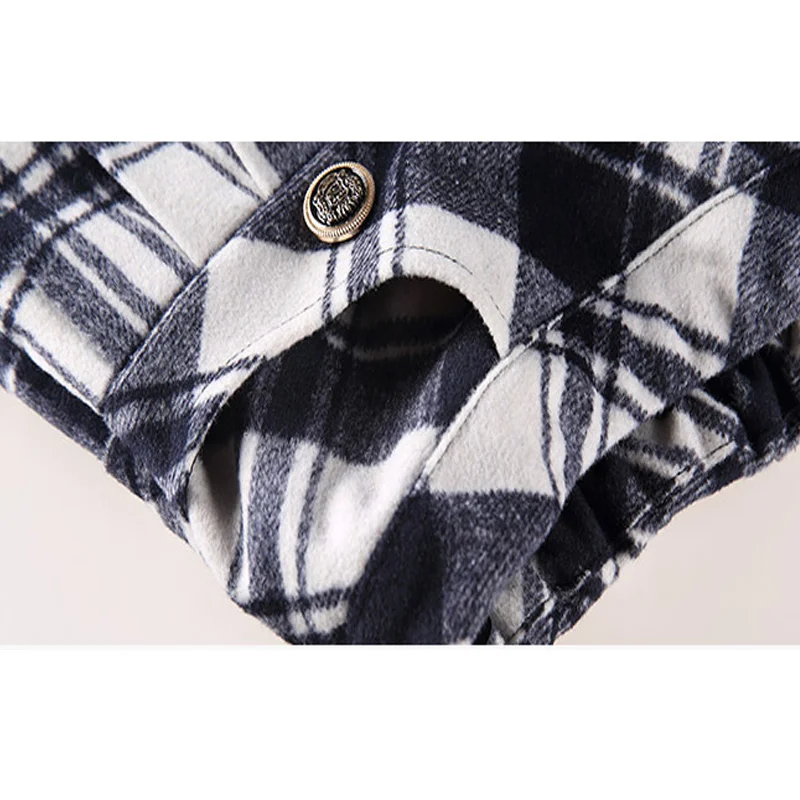 Осенняя модная юбка для девочек новая шерстяная Детская школьная форма