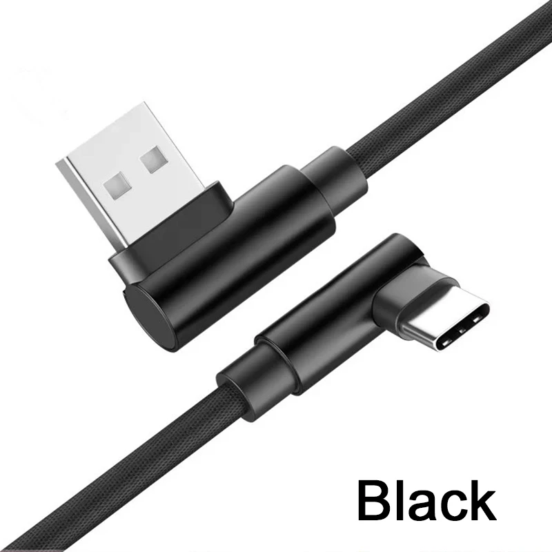 Черный 2.4A Зарядное устройство USB кабель Поддержка Micro Usb быстрая зарядка кабель синхронизации данных для iPhone samsung Android type C USB-C кабель для мобильного телефона - Цвет: Черный