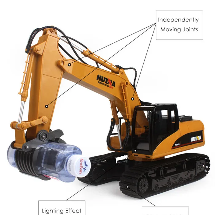 HUINA 1570 1:14 2 4 GHz 16CH RC машина для захвата бревен из сплава с самостоятельными