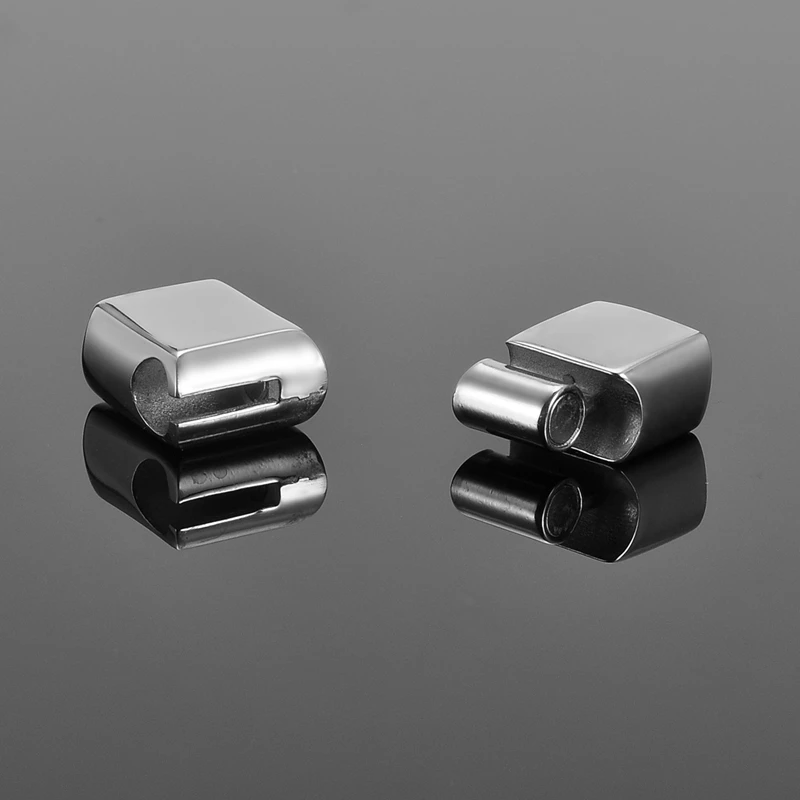 1PC Stainless Steel Plain Magnetic Lock Clasp 24.5mmx13.4mm Fit 11.2mmx6.2mm Leather DIY Fashion Jewelry Gifts | Украшения и