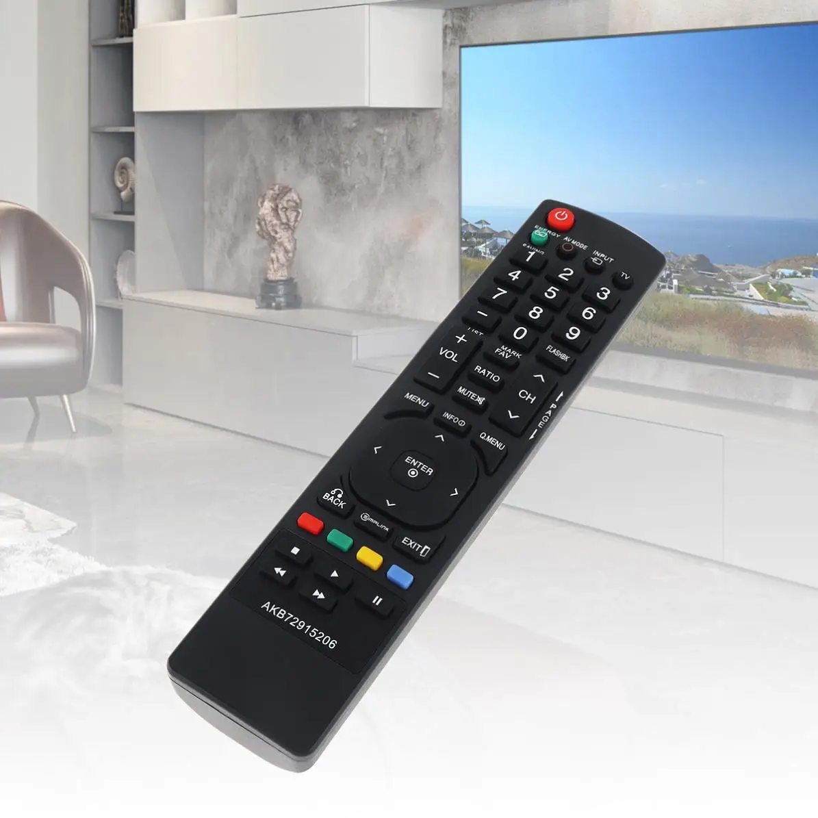 433MHZ IR Black Smart TV Remote Control with Long Transmission Distance for LG AKB72915206 / AKB73655806 AKB72915266 | Электроника