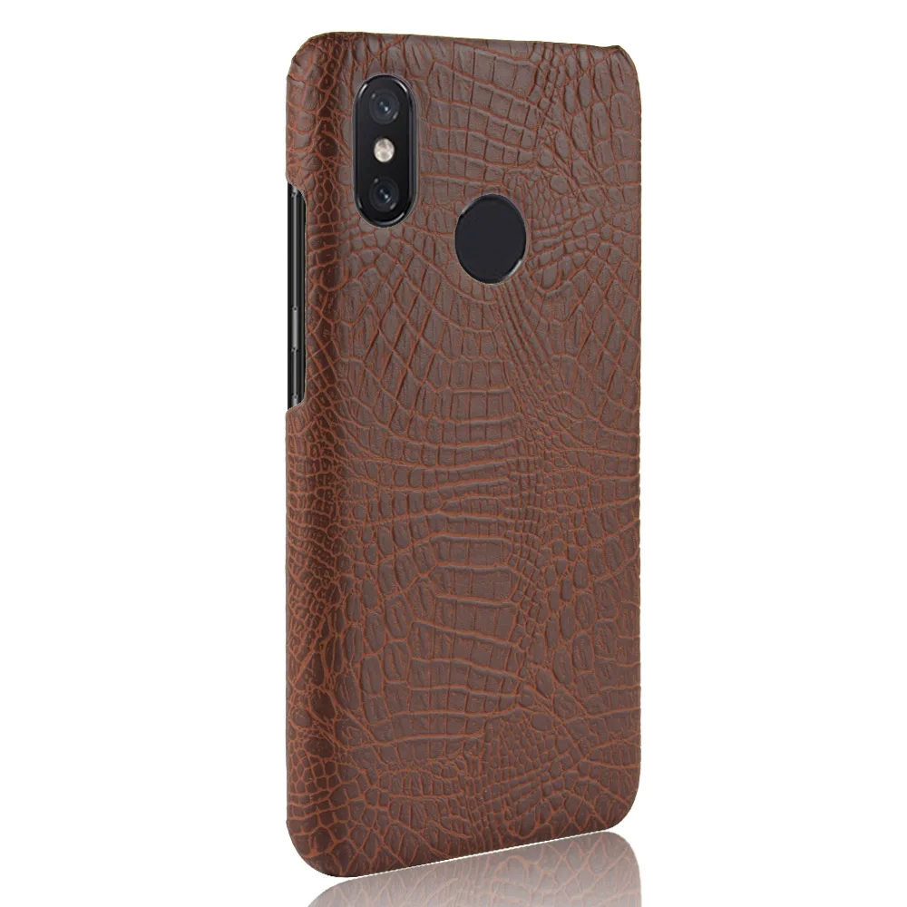 For Xiaomi Mi 8 Se Case Super Slim Crocodile Skin Texture Hard Leather Back Cover Shield Smart Phone Protective Shell |